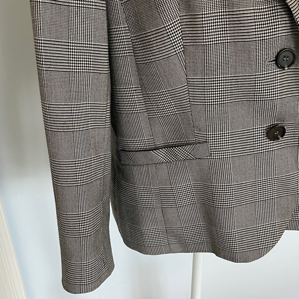 Women’s Jones New York Stretch Size 14 Plaid Blazer - Picture 2 of 9